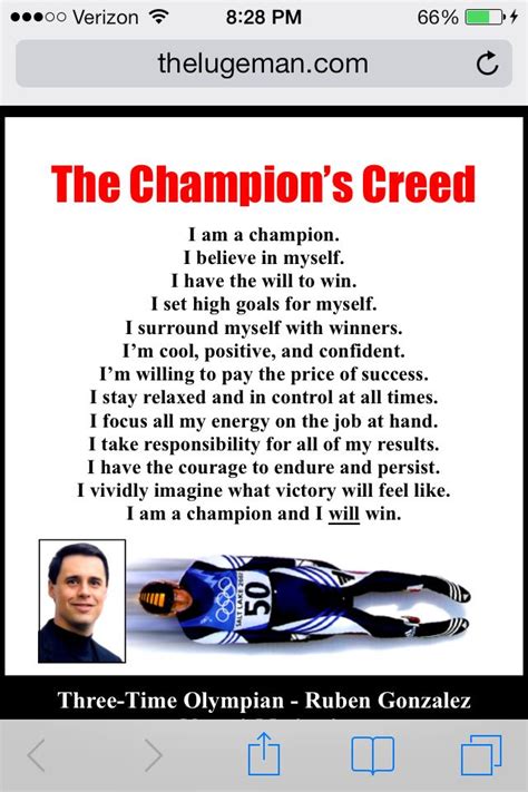 Champions Creed I Believe In Me, Im Awesome, Creed, Guidance, Winner ...