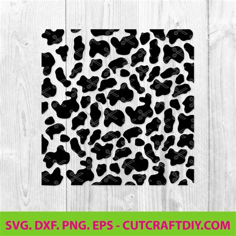 Cow Print SVG, PNG, DXF, EPS, Cut Files