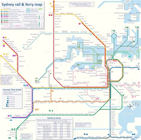 Sydney Train Map