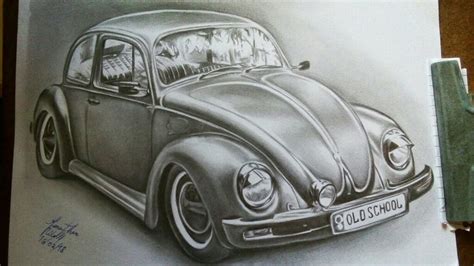 Desenho realista carro Fusca | Desenhos de carros, Desenhos de fusca, Desenhos realistas