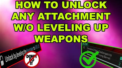 Unlock Any MW3 Attachment: No Gun Leveling Required! - YouTube