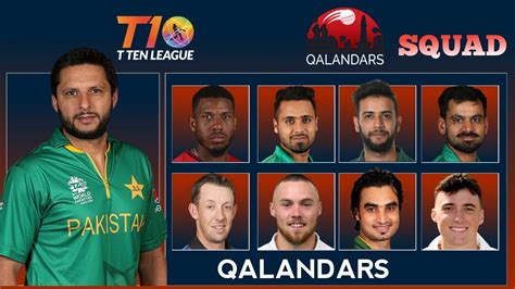 Qalandars T10 Full Squad | New Team in T10 League 2019 | T10 Cricket Squad - YouTube