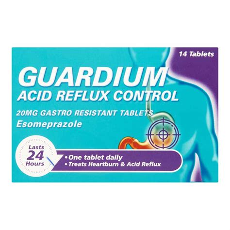 Guardium Acid Reflux Tablets 20Mg 14 Pack | Wilko