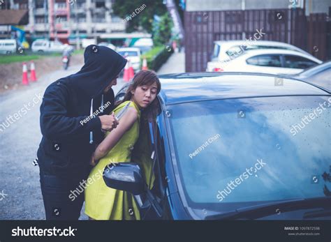 Criminals Kidnap Women Hostages Thief Threatened Stock Photo 1097872598 | Shutterstock