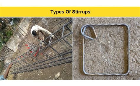 Types Of Stirrups Used In Construction