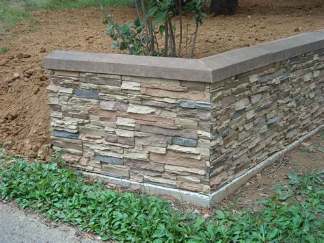 Southwestern Flair with Stacked Stone Retaining Wall - Barron Designs