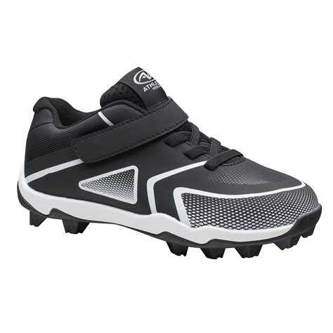 Athletic Works Youth Unisex Baseball Cleats, Kids, Available in Black, Blue, Pink & Red ...