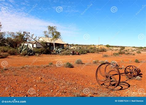 Australian Outback Sunset In Uluru National Park Royalty-Free Stock ...