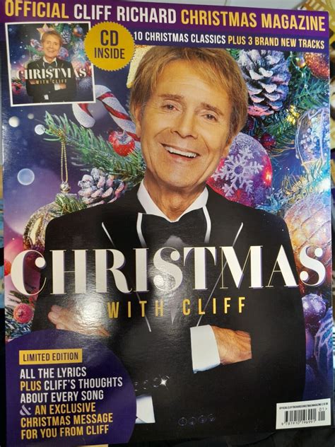 Christmas With Cliff Richard - Official Magazine & 13-Track CD - New & - YourCelebrityMagazines