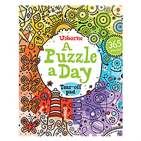 A PUZZLE A DAY, PUZZLE, CROSSWORD, MAZE, PICTURE PUZZLE, PICTURE, TEAR OFF, BOOK, YEAR, DAILY ...