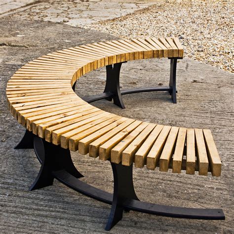 Create outdoor seating areas with these circular benches. These are ...