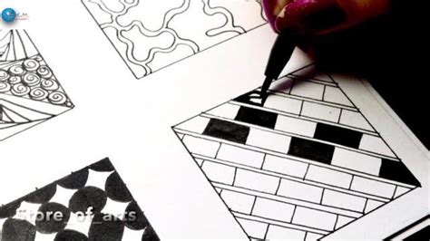 12 EASY Drawings/patterns/tricks/abstract drawings/ designs | Part-2 ...