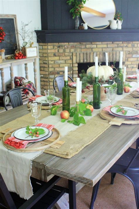 Apple Tablescape for Fall - One Thousand Oaks | Fall living room decor ...