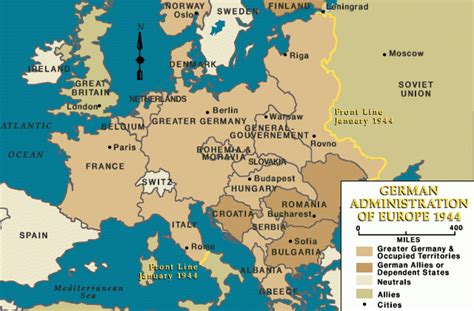 Map Of Germany In 1944 - Venus Jeannine