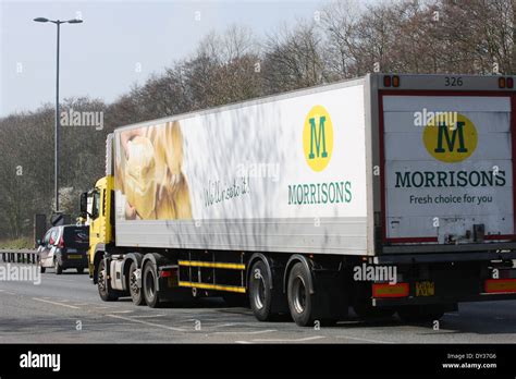 A Morrisons truck traveling along the A12 dual carriageway in Essex, England Stock Photo - Alamy