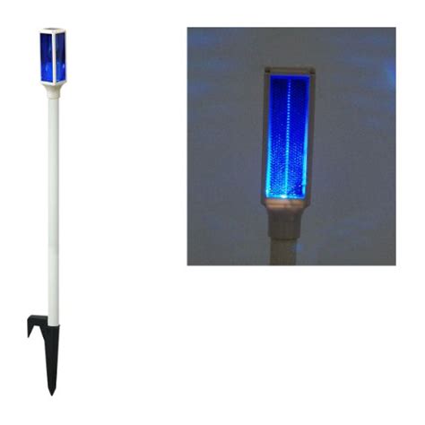 Solar LED Blue Driveway Marker Stake Light - Solar Garden