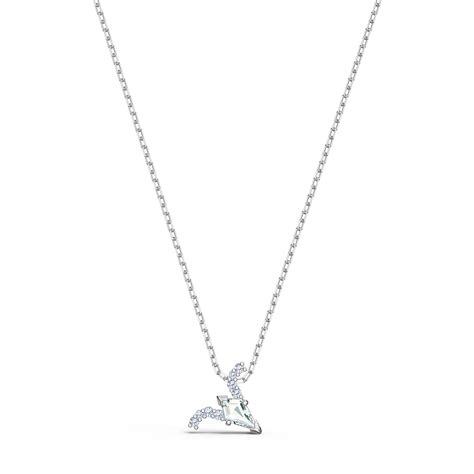 Swarovski Zodiac Pendant Necklace, Aries, White, Mixed Metal Finish