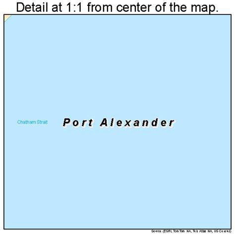 Port Alexander Alaska Street Map 0262510