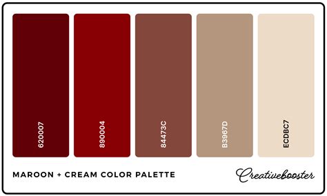 20+ Best Maroon Color Palettes (Colors That Go With Maroon ...