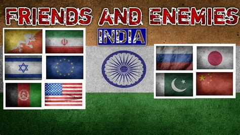 India के दोस्त और दुश्मन देश | India's Friends & Enemies countries | Allies and Enemies of India ...