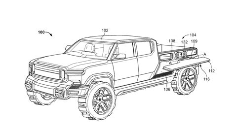 Rivian patents Ram Box-like bed storage system