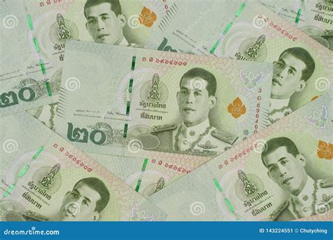 Pile of New 20 Thai Baht Banknotes. Stock Image - Image of accountant, banknote: 143224551