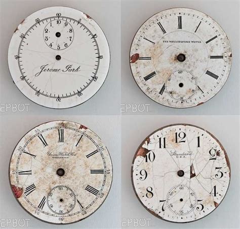 DIY clock plates with vintage clock faces | Diy clock face, Clock, Diy clock