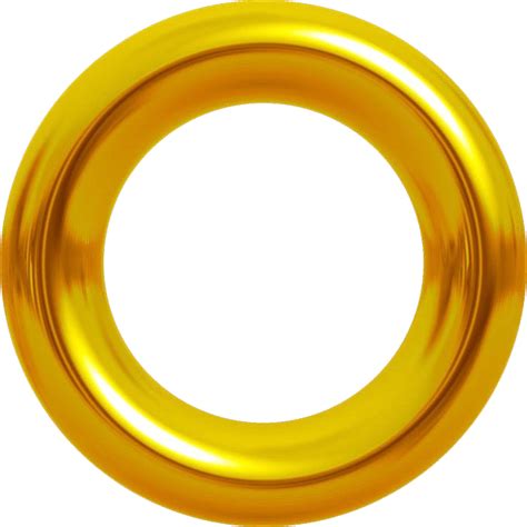 Gold sonic ring png hd transparent png