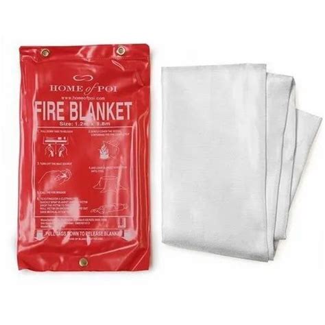 Fiberglass White Industrial Fire Blanket, Size: 1 Meter X 2 Meter at Rs 250/piece in Mumbai