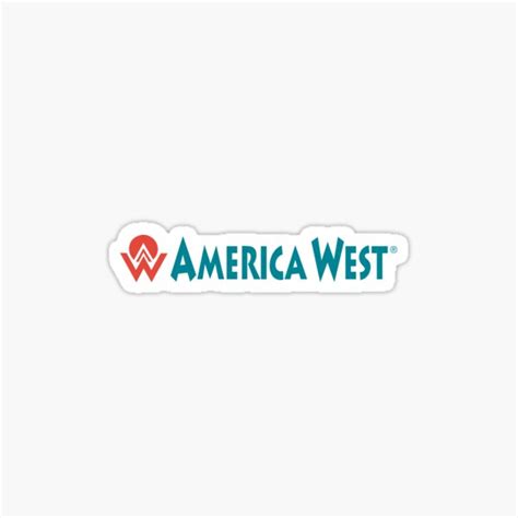 "America West Airlines Vintage Logo" Sticker for Sale by vbrownUSA ...