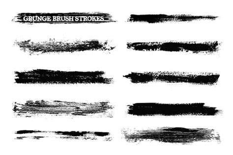 Free Vector | Grunge brush strokes collection