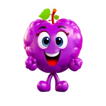 Cartoon Character Of Mulberry Fruit, Cartoon, Mulberry Fruit, Cartoon ...