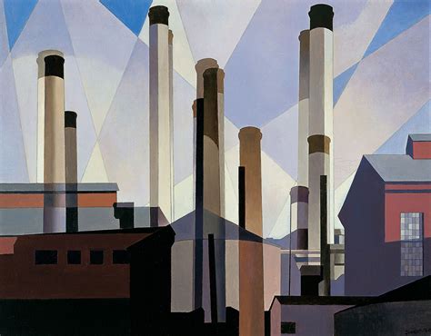 Charles Sheeler - STACKS IN CELEBRATION - Dayton Art Institute