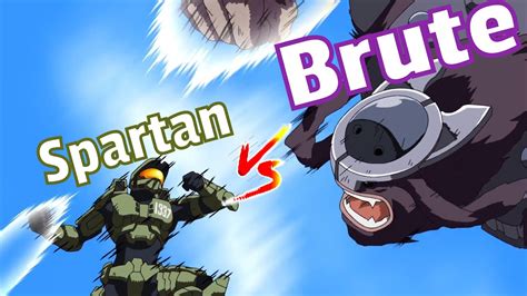 Spartan 1337 vs Giant Brute - Halo Legends 5 : Odd One Out Reaction ...