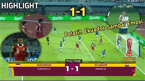 HASIL AHIR Indonesia U-17 vs Ekuador u17 Di Piala Dunia u17 2023 - YouTube