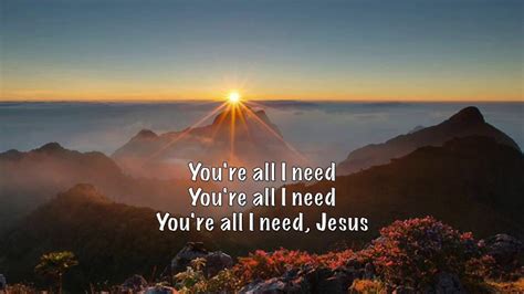 You're All I Need (lyrics) by Planetshakers - YouTube