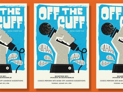 Off The Cuff Poster by Jordan Wilson on Dribbble