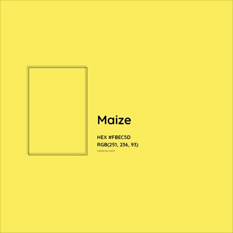 About Maize Color - Color codes, similar colors and paints - colorxs.com