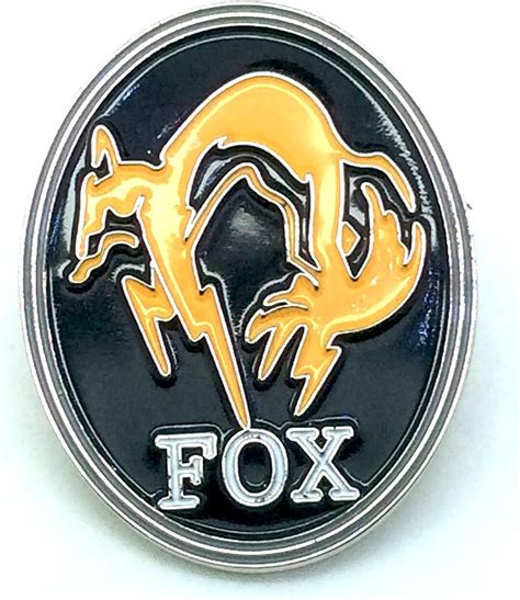 FOX Foxhound MGS Cosplay Metal Pin Badge Fan Brooch - Etsy