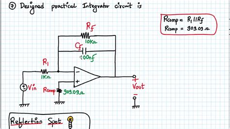 Design of Practical Opamp integrator - YouTube