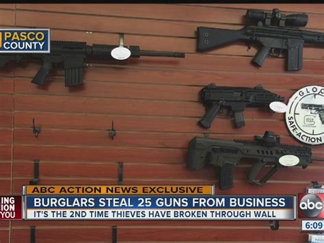 Burglars break into Wesley Chapel gun store