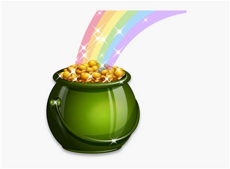 St Patrick's Day Pot Of Gold Png , Free Transparent Clipart - ClipartKey