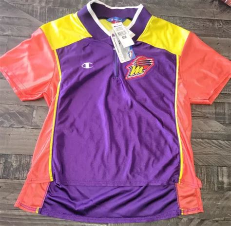 VINTAGE WNBA PHOENIX Mercury Warm Up Jersey Shooting Shirt Champion USA M $52.50 - PicClick