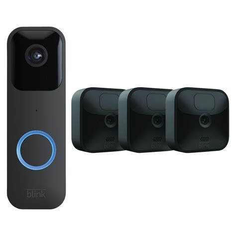 Shop Blink Outdoor 3-Camera System + Video Doorbell - Black Bundle at ...