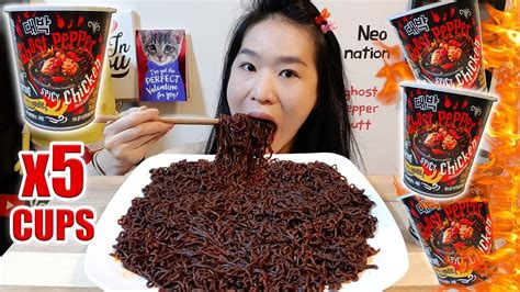 Daebak Ghost Pepper Noodles Vs Samyang - Rambut Hitam