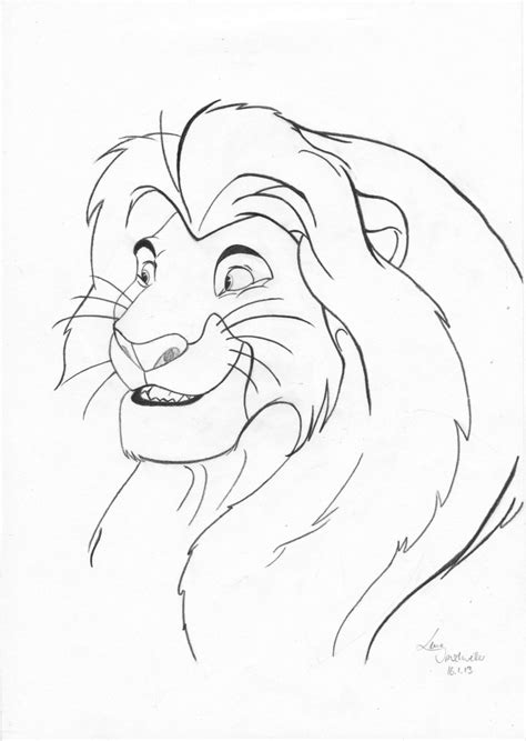 Lion King Mufasa Drawing at GetDrawings | Free download