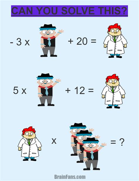 Tricky math riddles for adults answers | City Of