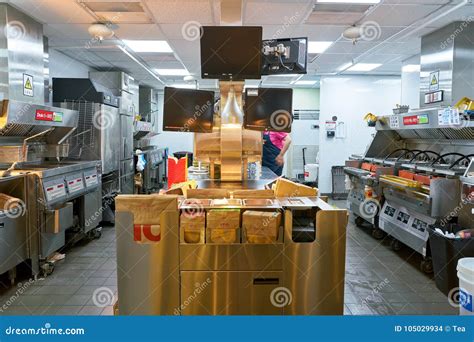 McDonald s restaurant editorial stock image. Image of kitchen - 105029934