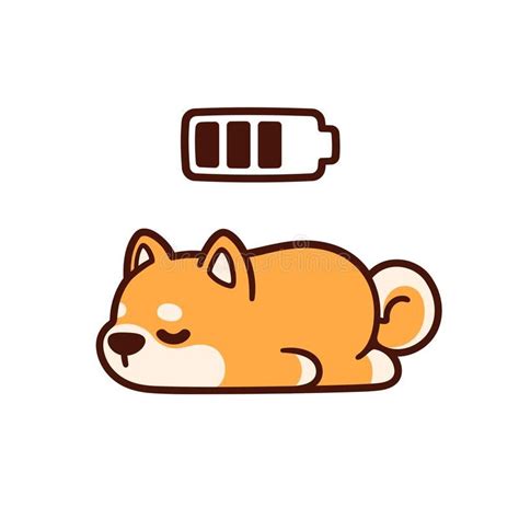 Cute cartoon sleeping dog vector illustration | Cute dog drawing, Cute ...