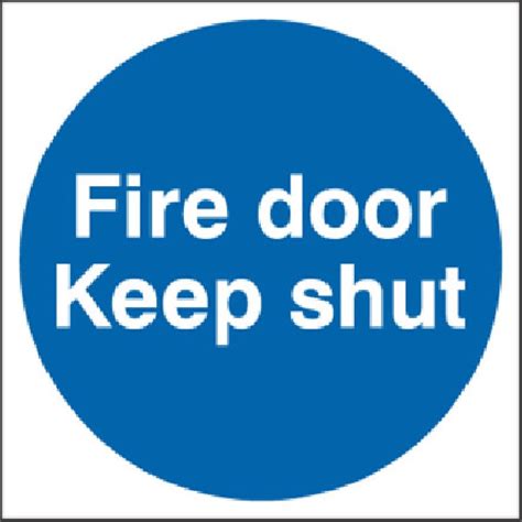 5 FIRE DOOR KEEP SHUT STICKER VINYL SIGN.100x100MM: Amazon.co.uk: Kitchen & Home